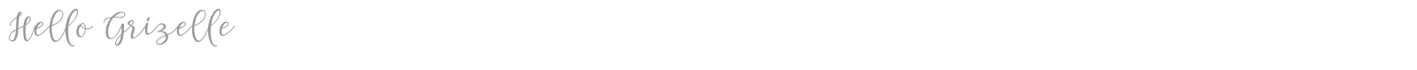 Hello Grizelle font preview